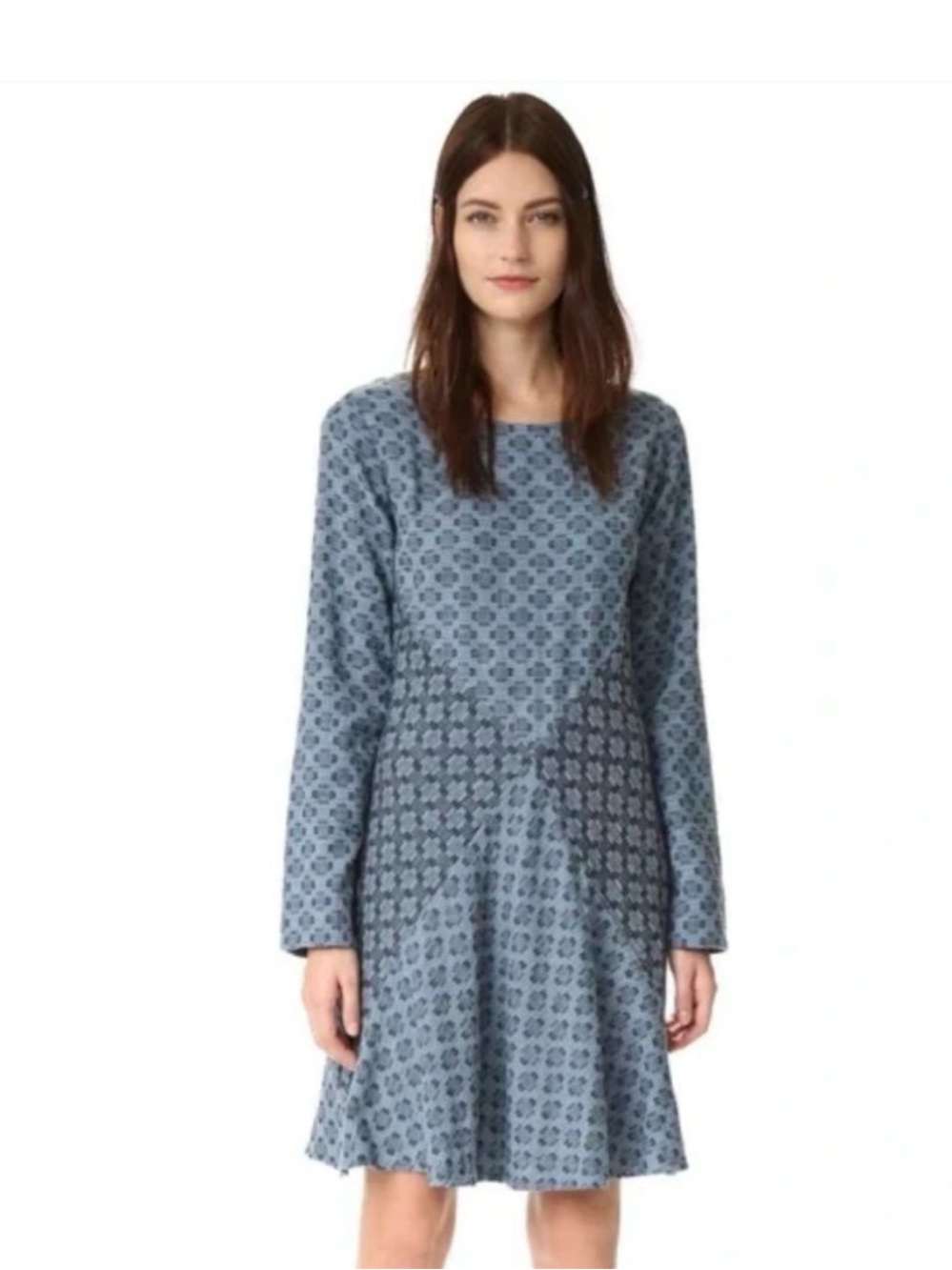 Ace & Jig Geometric Jacquard Court Dress Victoria Artisan Small